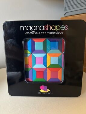 Magnashapes Magnetic Puzzle Set by — Black & Multicolor